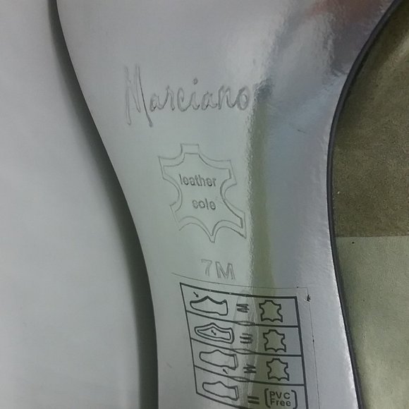 Marciano Patent Peep toe Ankle Cuff Heels - Picture 8 of 15